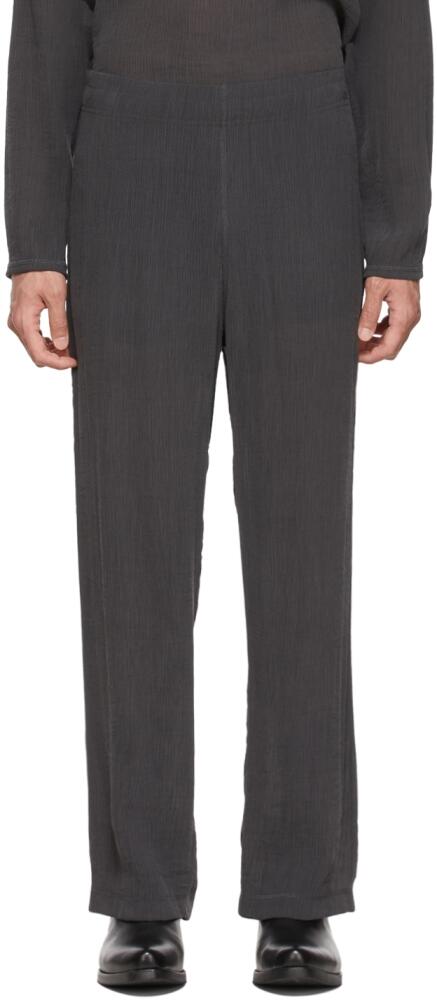 OUR LEGACY SSENSE Exclusive Gray Viscose Trousers Cover