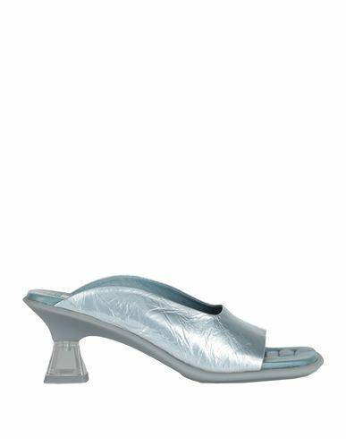 E8 By Miista Woman Sandals Silver Sheepskin Cover