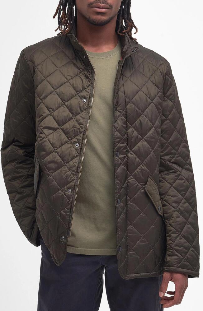 Barbour Flyweight Chelsea Quilted Jacket in Olive Cover