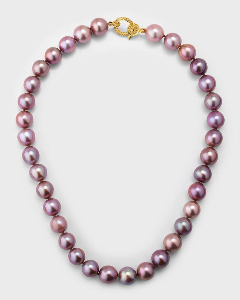 Margo Morrison 18" Pink Edison Freshwater 10-12mm Pearl Necklace Cover