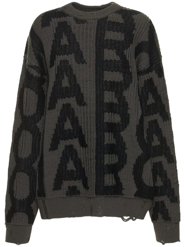 MARC JACOBS Monogram Distressed Sweater Cover