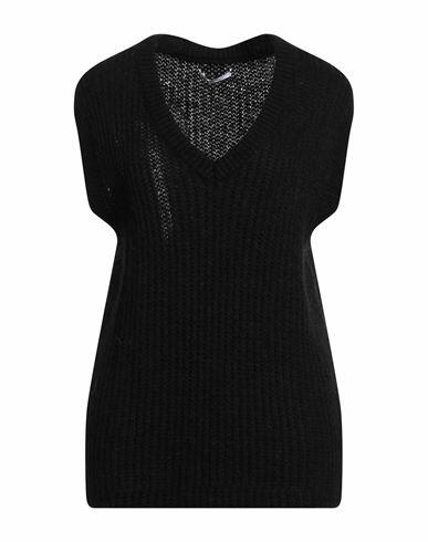 Biancoghiaccio Woman Sweater Black Acrylic, Polyamide, Viscose, Wool Cover