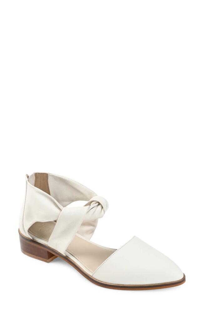 Journee Signature Tayler Pointed Toe Pump in Ivory Cover