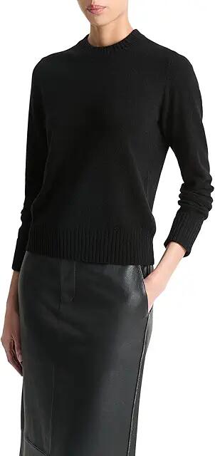 Vince Classic Crew Neck (Black) Women's Sweater Cover