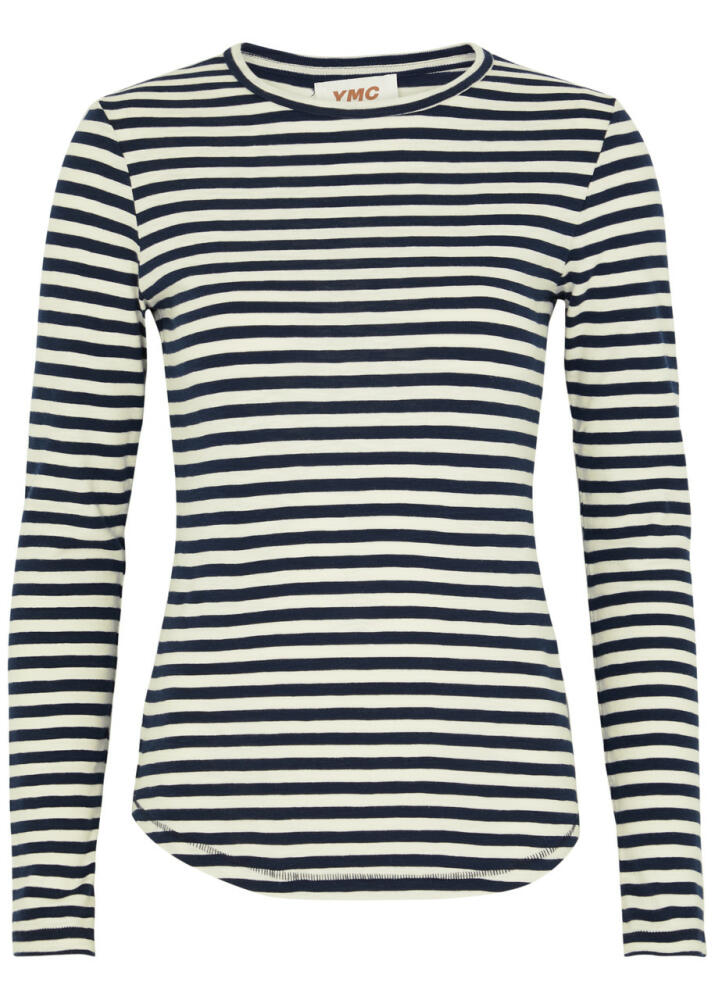 Ymc Charlotte Striped Cotton top - Navy Cover