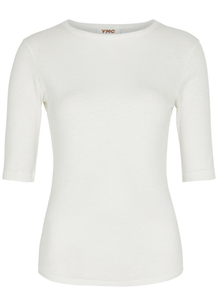 Ymc Charlotte Slubbed Cotton top - White Cover