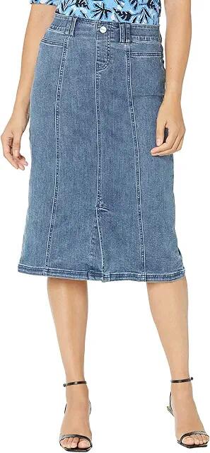 NIC+ZOE Long Lengths All Day Skirt (Pacific) Women's Skirt Cover