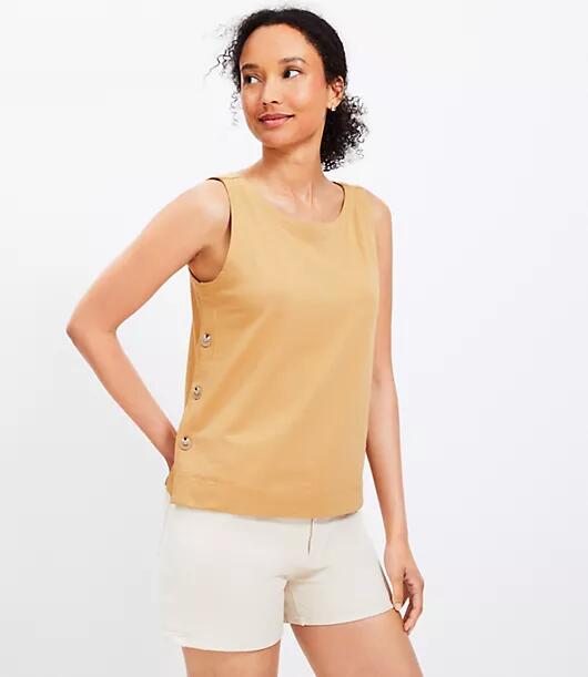 Loft Side Button Tank Top Cover