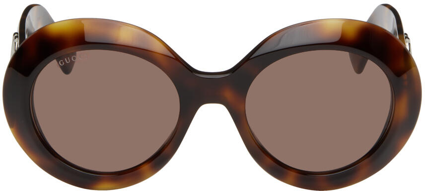 Gucci Tortoiseshell Oval Sunglasses Cover