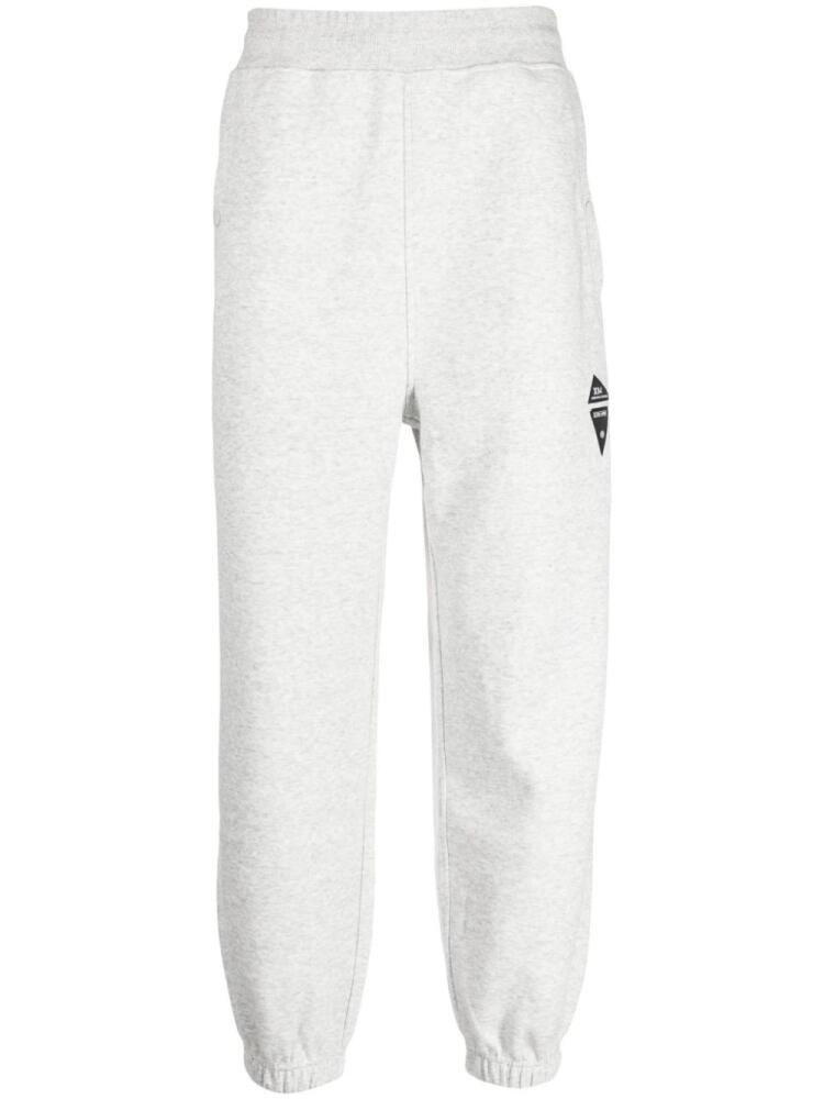 izzue logo-patch elastic-waist track pants - Grey Cover