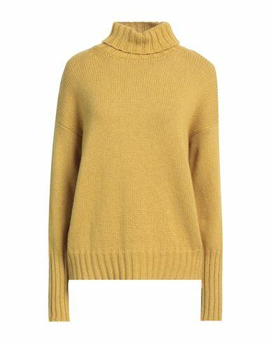 Aragona Woman Turtleneck Mustard Cashmere Cover