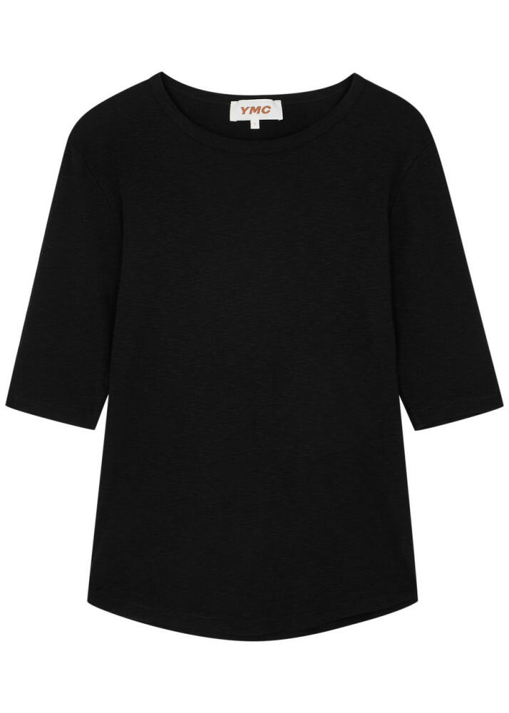 Ymc Charlotte Slubbed Cotton top - Black Cover