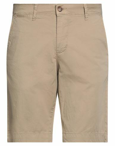 Rar Man Shorts & Bermuda Shorts Beige Cotton, Elastane Cover