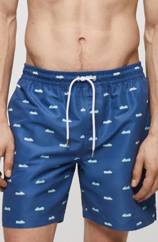 MANGO Espadrilles Swim Trunks in Dark Navy Cover