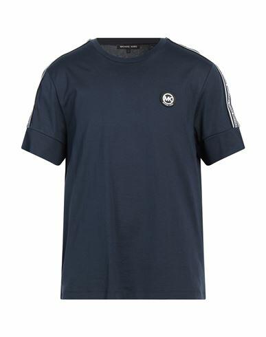 Michael Kors Mens Man T-shirt Midnight blue Cotton Cover