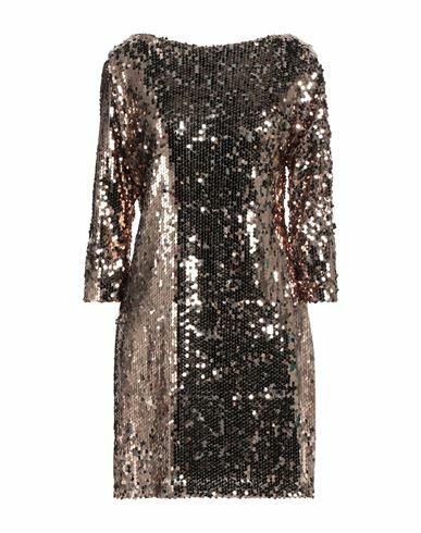 Twenty Easy By Kaos Woman Mini dress Gold Polyester Cover