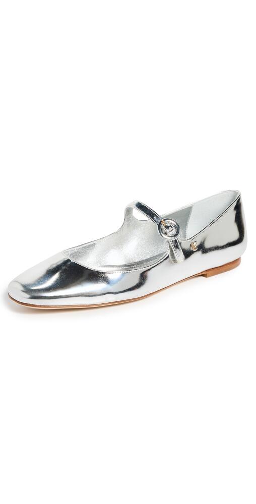 Larroude Blair Ballet Flats Silver Cover