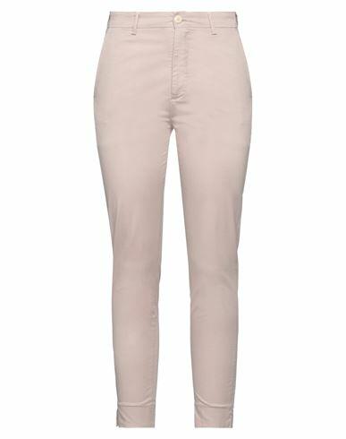 (+) People Woman Pants Light brown Cotton, Elastane Cover