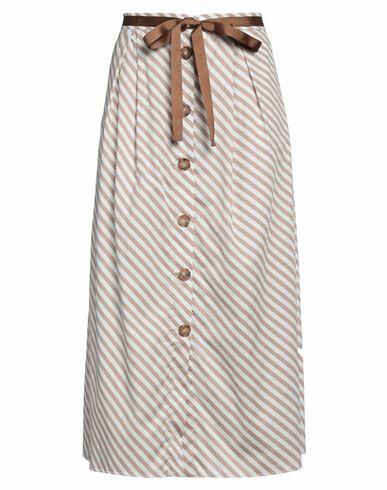 Diana Gallesi Woman Midi skirt Light brown Cotton Cover