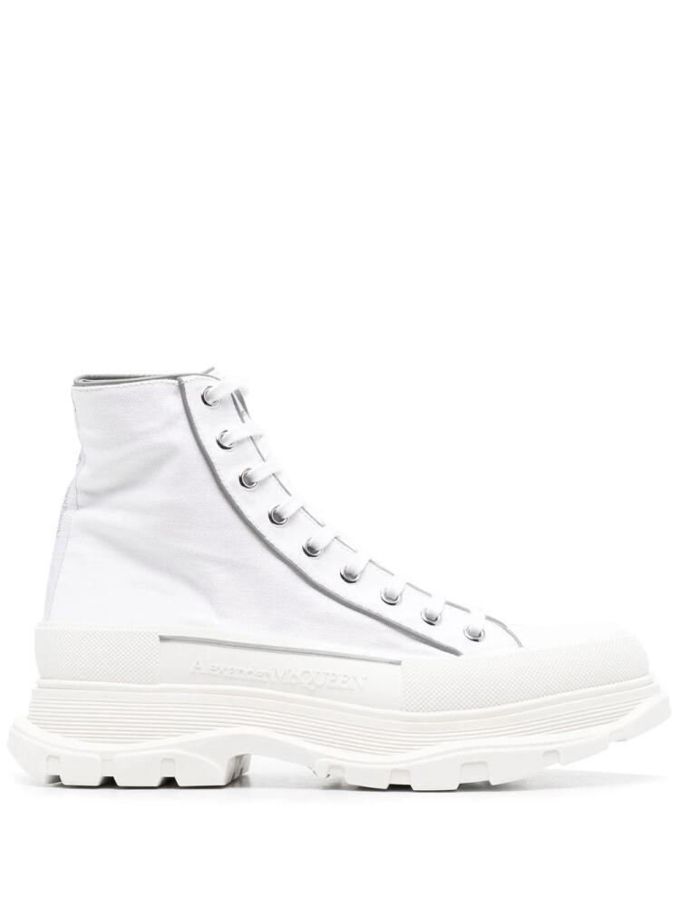 Alexander McQueen round toe boots - White Cover