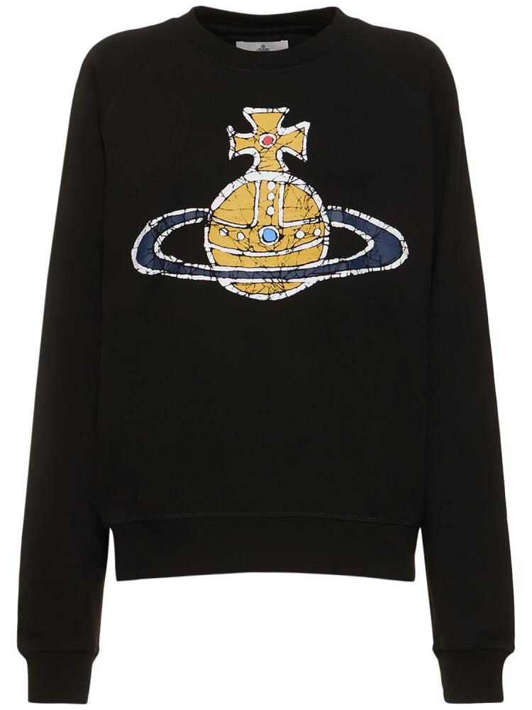 VIVIENNE WESTWOOD Time Machine Logo Cotton Sweatshirt Cover