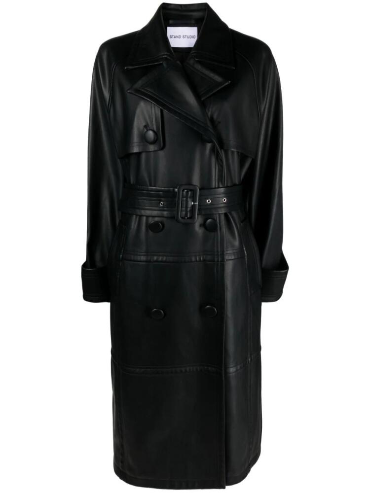 STAND STUDIO Betty belted trench coat - Black Cover