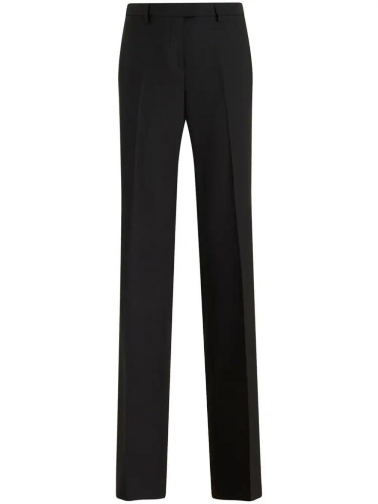 ETRO high-waisted wool tailored trousers - Black Cover