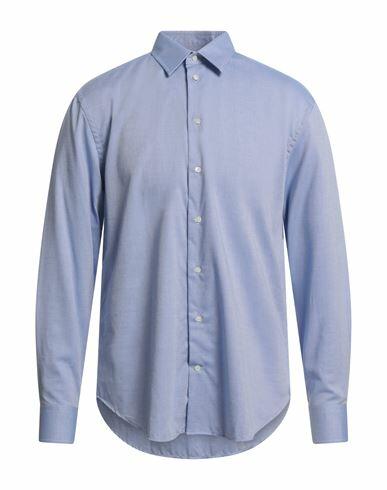 Emporio Armani Man Shirt Blue Cotton Cover