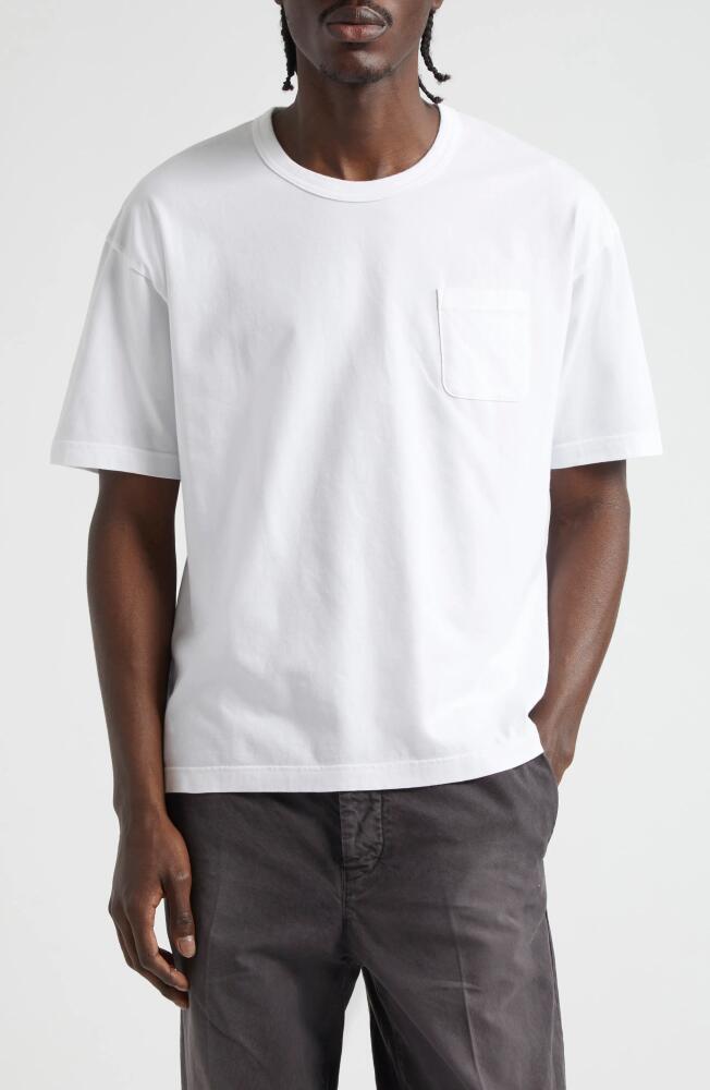 VISVIM Ultimate Jumbo Cotton T-Shirt in White Cover