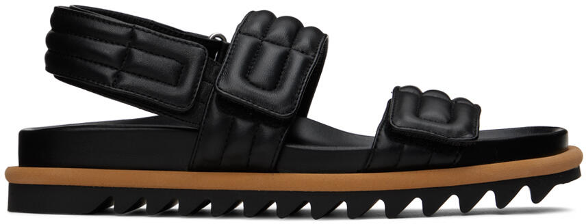 Dries Van Noten Black Padded Sandals Cover