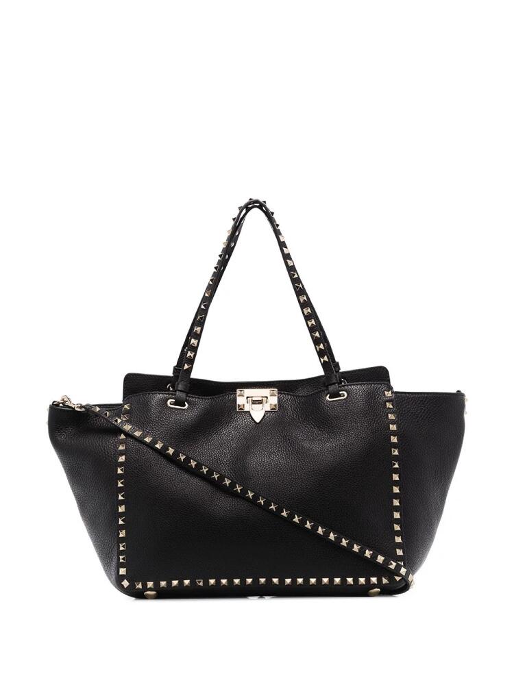 Valentino Garavani medium Rockstud leather tote - Black Cover