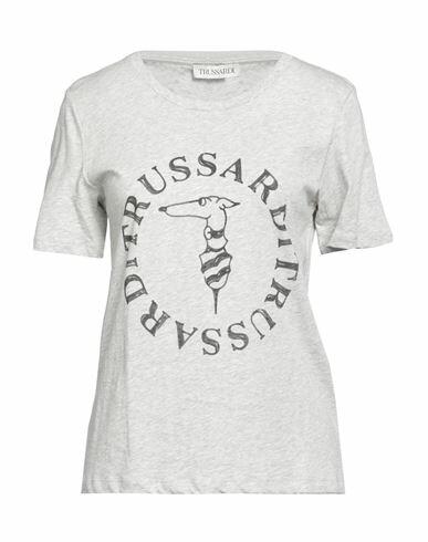 Trussardi Woman T-shirt Grey Cotton Cover