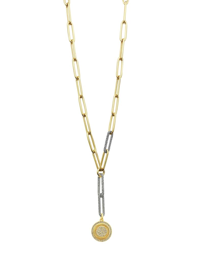 Vince Camuto Two-Tone Coin Pendant Y Necklace - Gold-Tone Cover