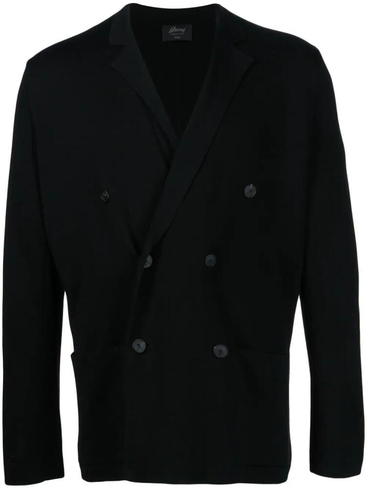 Brioni knitted double-breasted cardigan - Black Cover