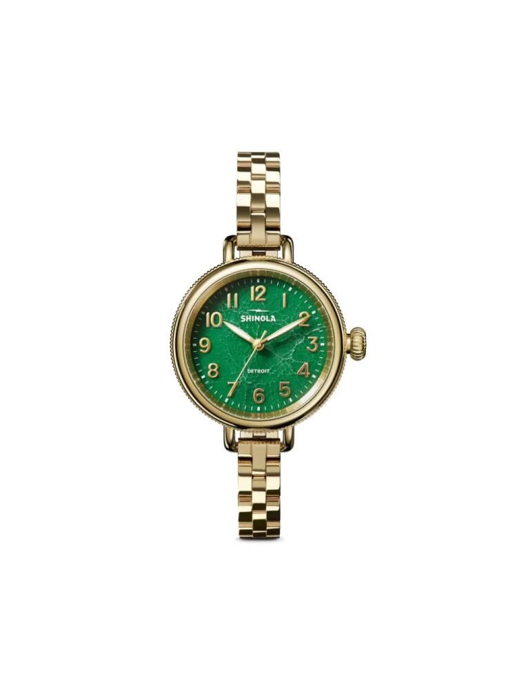 Shinola The Birdy 34mm - Green Cover