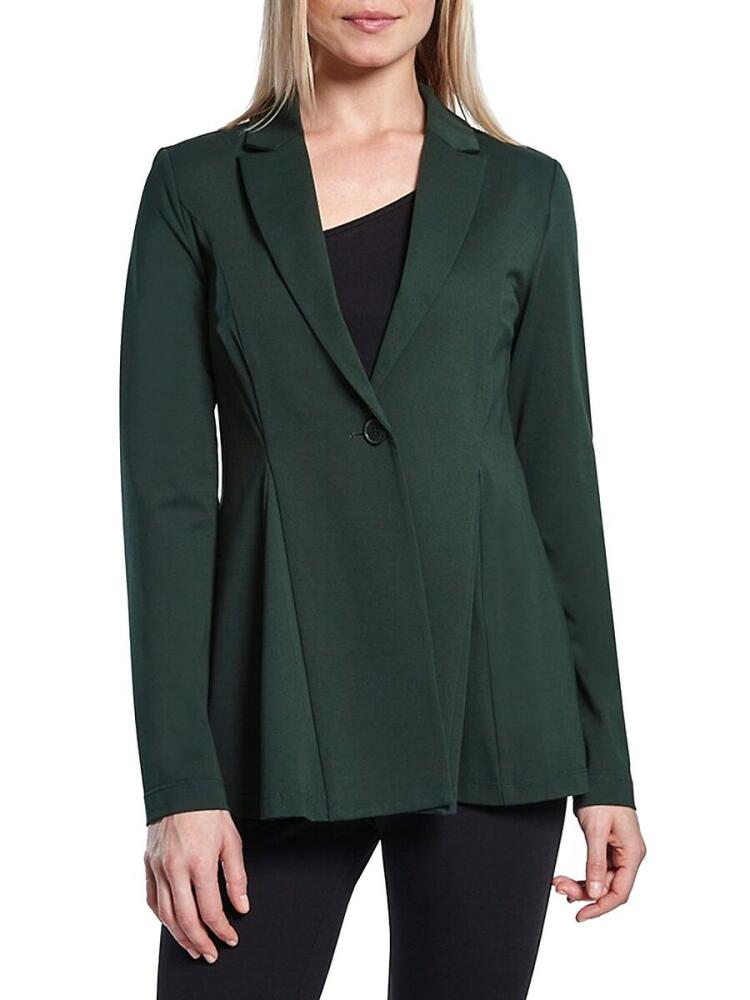 Capsule 121 Women's Lyman Notch Lapel Godet Jacket - Heather Green Cover