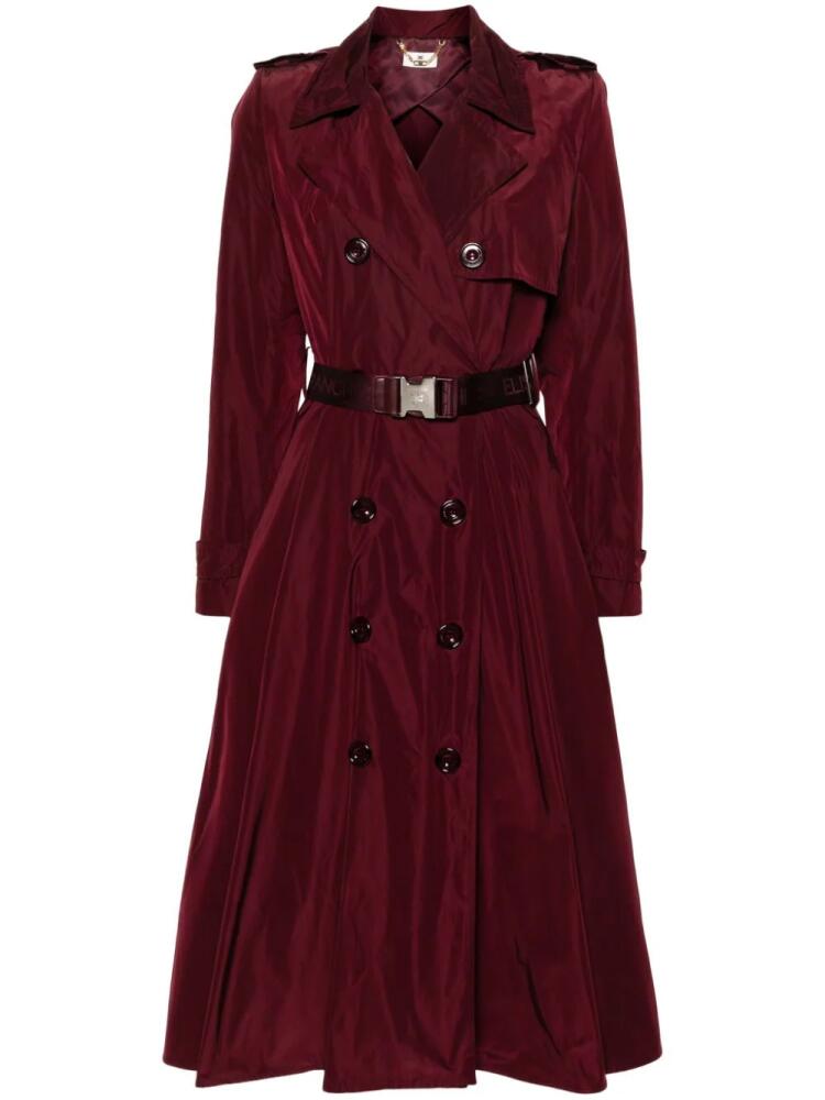 Elisabetta Franchi belted trench coat - Red Cover