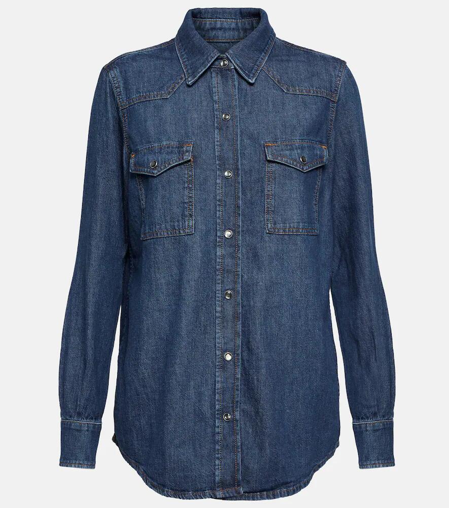 7 For All Mankind Emilia cotton denim shirt Cover