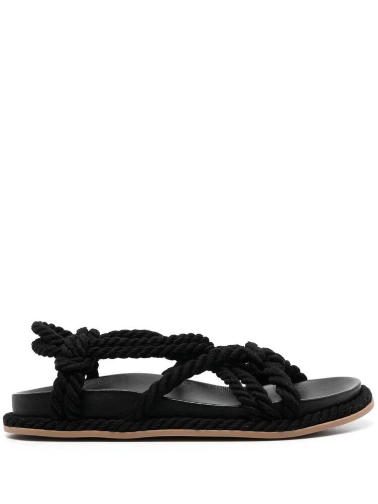 Ulla Johnson Suri twisted rope sandals - Black Cover