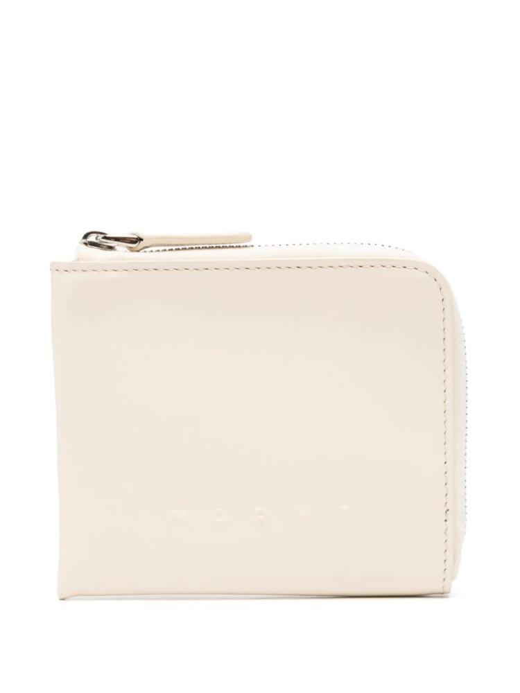 Marni logo-embossed wallet - Neutrals Cover