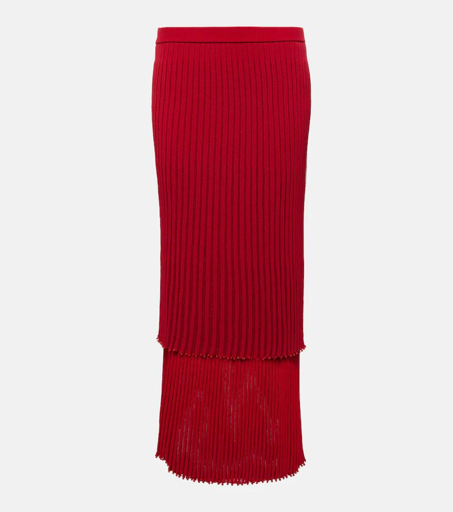 Altuzarra Ariana ribbed-knit jersey maxi skirt Cover