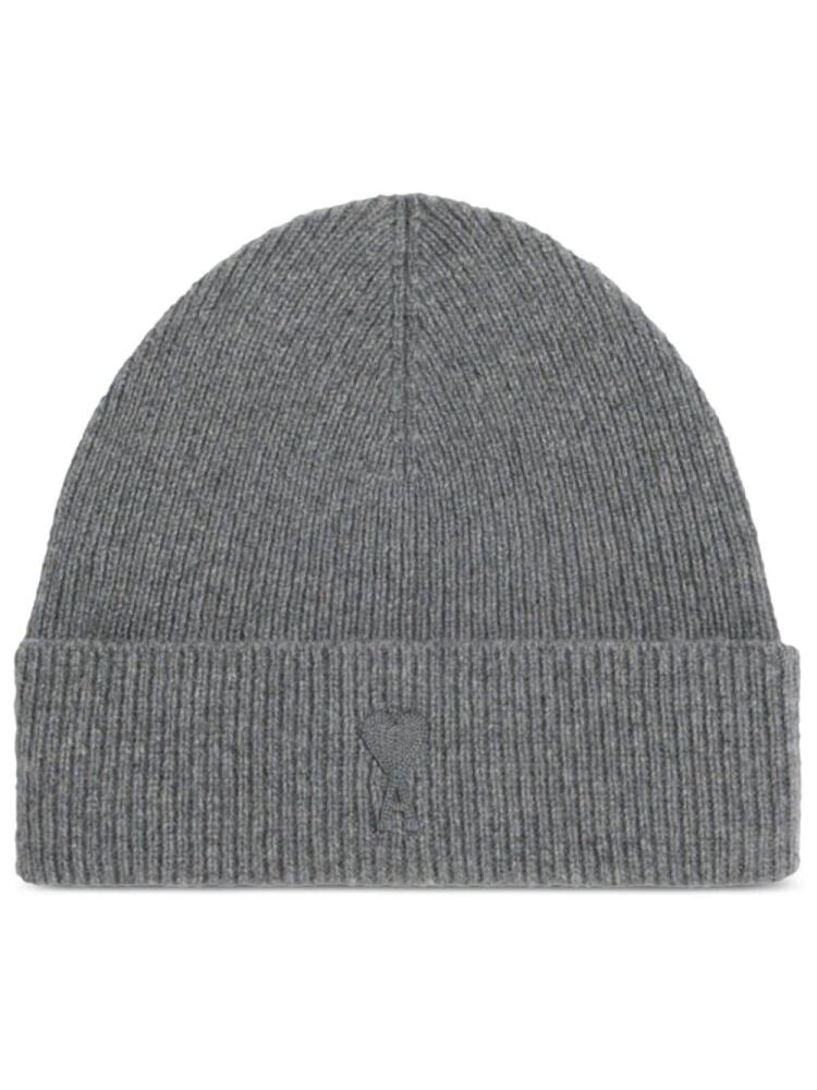 AMI Paris Ami de Coeur cashmere-wool beanie - Grey Cover