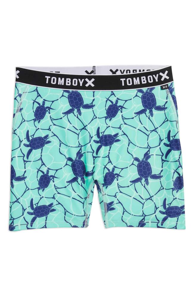 TomboyX 4.5-Inch Swim Shorts in Save The Turtles Cover