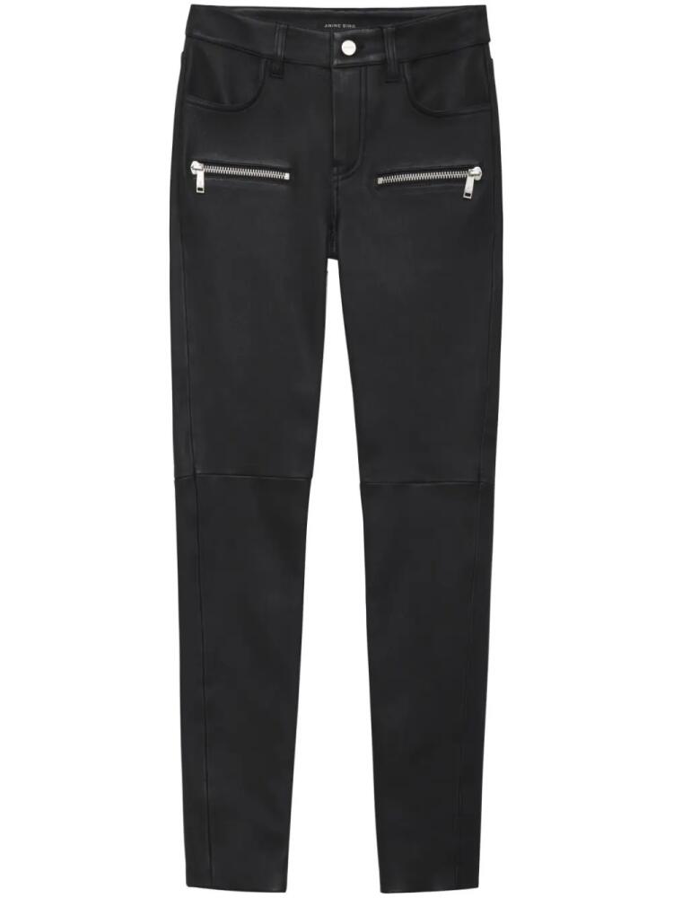 ANINE BING Remy leather skinny trousers - Black Cover