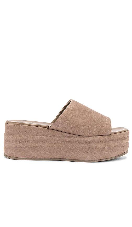 Free People Harbor Flatform Sandal in Grey Cover