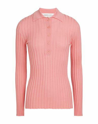 Lamberto Losani Woman Sweater Pink Virgin Wool, Silk Cover