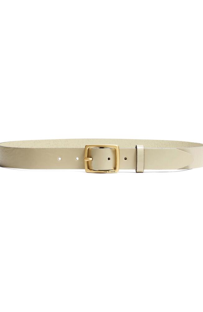 rag & bone Boyfriend Leather Belt in Greige Cover