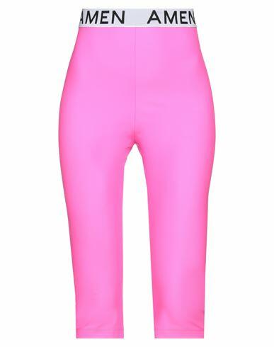 Amen Woman Leggings Fuchsia Polyamide, Elastane, Polyester Cover