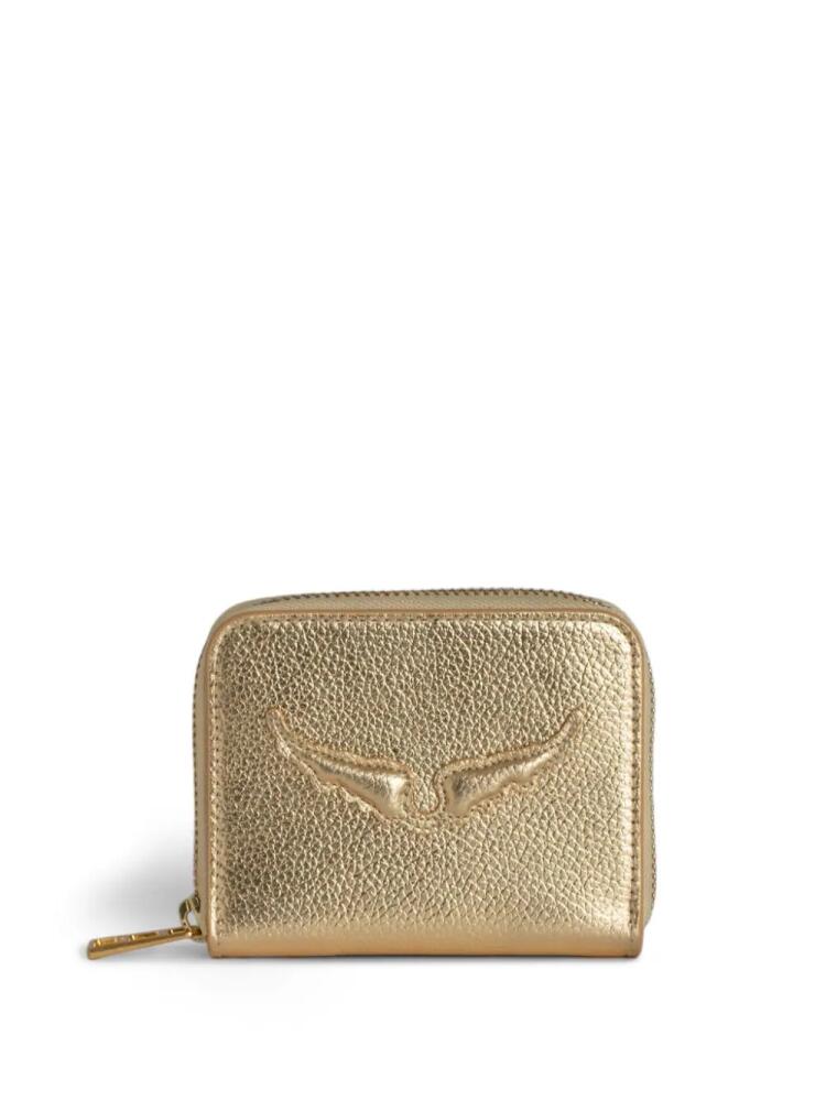 Zadig&Voltaire Wings-appliqué wallet - Gold Cover