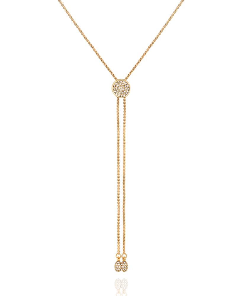 Vince Camuto Gold-Tone Pave Slider Bolo Necklace - Gold-Tone Cover